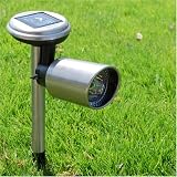 Super Bright Long Life Wireless Stainless Steel 2 LED Solar Spot Garden Light St237