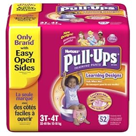Huggies Pull-Ups Learning Designs Training Pants, Girls (3T-4T, 52 count) $13.89