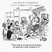 'Those who do not learn from the future' Cartoon print by Warren Miller, Published in The New Yorker on 10/20/1997