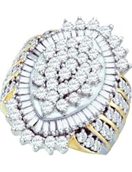 3.00CTW DIAMOND LADIES CLUSTER RING