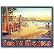 Nostalgic Travel Posters Tin Sign : Santa Monica