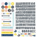 Studio Calico Atlantic 12x12 Scrapbook Sticker Sheet