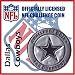 Dallas Cowboys NFL Football Helmet Challenge Coin Poker Card Guard with Air Tite Holder