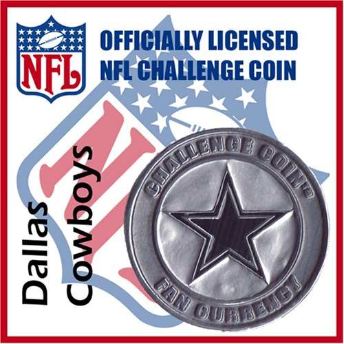 Dallas Cowboys NFL Football Helmet Challenge Coin Poker Card Guard