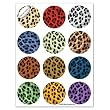 Wild Spirits Leopard Glass Stickems - 24 Reusable Stickems