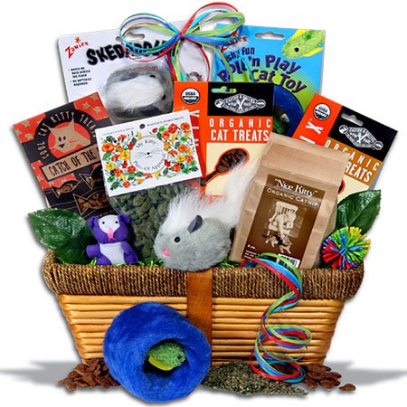Cat Lover’s Gift Basket / Pampered Cat Gift Basket