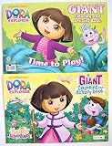 Set of 2 Dora the Explorer Giant Coloring and Activity Books - 11