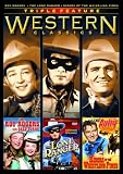 DVD : Westerns Classics Triple Feature (Roy Rogers with Dale Evans / The Lone Ranger / Riders of the Whistling Pines)