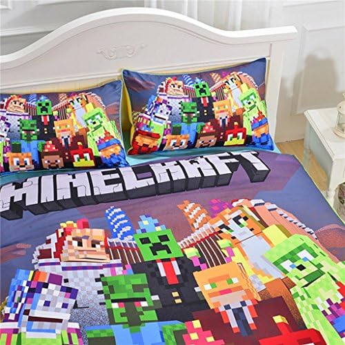 Minecrafts Duvet Cover Set Bedding Set Cotton,Twin,Carnival