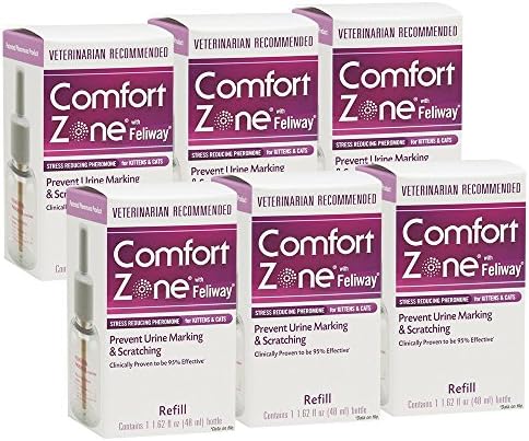 Comfort Zone with Feliway Diffuser Refill (6 Pack), New, Free Shipping