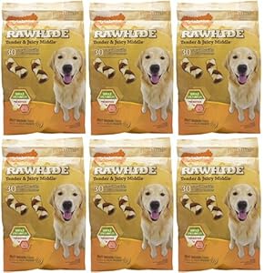 Nylabone Enhanced Rawhide Adult Braid Filet Mignon 180ct 2.5