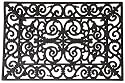 Esschert Design Rubber Doormat, Rectangle 27.5 Inches x 17.75 Inches
