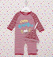 Pure Cotton Christmas Sleepsuit & Hat