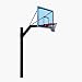 Jaypro 663654Sm TrueBounce Basketball System With 6 Inch Pole - Surface Mounted