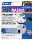 Buy 5 3x UNIVERSAL HOLE SANDING DISC - 100X - 50 pack by Norton