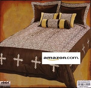 Western Bedding Zebra Cross 7 Piece Queen