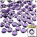 The Crafts Outlet 144-Piece Flat Back Acrylic Round Rhinestones, 10mm, Jet Black