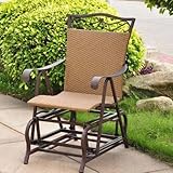 VALENCIA RESIN WICKER and STEEL PATIO/PORCH GLIDER - PATIO FURNITURE