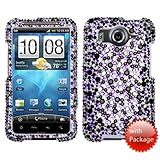 Purple/ Silver Stardust Elite With Full Rhinestone Hard Protector Case Cove ....