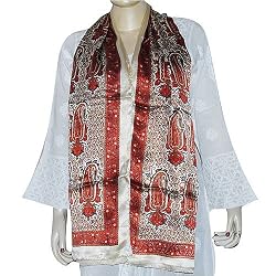 Fashion Satin Scarves for Women Painted Silk 22 X 72 inches