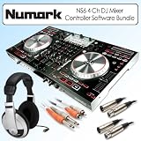 Numark NS6 4 Channel Digital DJ Mixer Controller Software Bundle