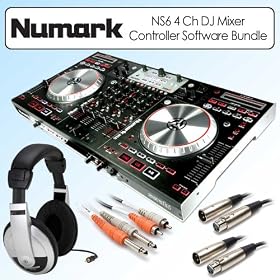 Numark NS6 4 Channel Digital DJ Mixer Controller Software Bundle