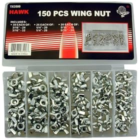 TX35 : Wing Nut Assortment 150pc