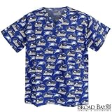 Georgia Southern University Scrubs Top Shirt GSU Eagles Logo 100% Natural Cotton - NOT a CHEAP BLEND - For HIM or HER- GIFT Ideas for Man Men Woman Women Ladies Nurses MOM Mother or DAD Father