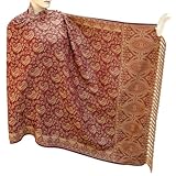 Handmade Bestselling Jamawar Cotton Shawl From India (Free Shipping) Shwl0053rr