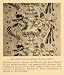 1920 Print English Hand Blocked Glazed Print Chintz - Original Halftone Print