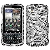 Diamond Design Phone Protector Cover Case Black Zebra Skin For Motorola Dro ....
