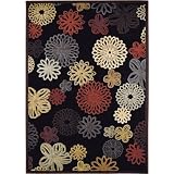 Home Dynamix Catalina 4481-450 Black 3-Feet 3-Inch by 5-Feet 2-Inch Contemporary Area Rug by Home Dynamix