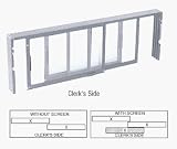 CRL Satin Anodized Horizontal Sliding Service Window XX Format with 1/4 Glass no Screen - Custom Order