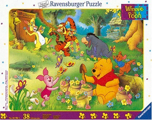 Childrens Toyshop  Spielwaren : Disney Winnie the Pooh - Auf der Wiese, 38 Teile (Rahmenpuzzle)