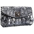 Jessica McClintock Snake-Embossed Clutch