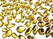CraftbuddyUS 80 Gold Faceted Acrylic Sew On, Stick on Diamante Crystal Rhinestone Gems