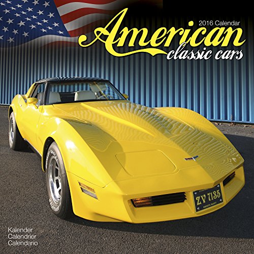 American Classic Cars Calendar- 2016 Wall calendars - Car Calendar - Automobile Calendar - Monthly Wall Calendar by Avonside
