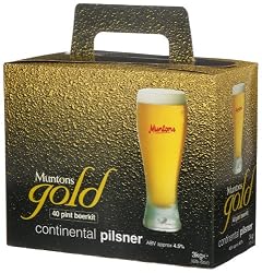 Muntons Gold 40 Pint Beerkit, Continental Pilsner, 112-Ounce Box