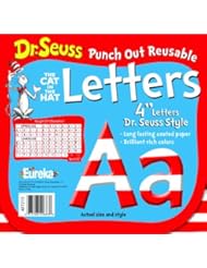 Office Product: Eureka Dr. Seuss Punch Out Reusable Decorative 4-Inch Letters, Stripes, Set of 200 (487215) - Paper Magic Group, Inc.