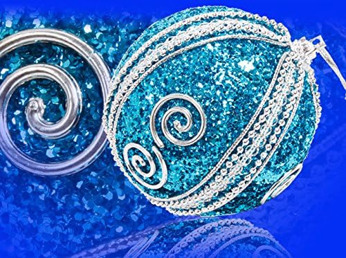 8cm Foam Rhinestone Christmas Ball Pendant Xmas Decors