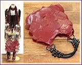 ハートいっぱい柔らかウロコバッグ【レッド】