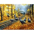 Turkey Tracks 500pc Jigsaw Puzzle by Dan Christ