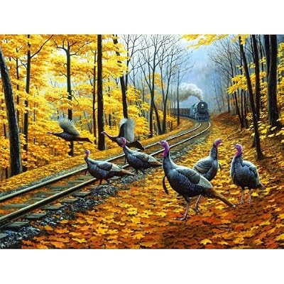 Turkey Tracks 500pc Jigsaw Puzzle by Dan Christ