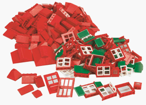 Childrens Toyshop  Toys : DOORS WINDOWS ROOF TILES SET