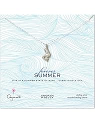 Dogeared Forever Summer Pretty Mermaid Necklace, Sterling Silver
