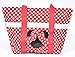 Disney Mickey and Minnie Mouse Icon Polka Dot Travel Beach Tote