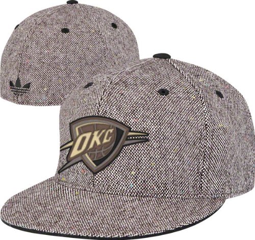 Oklahoma City Thunder adidas Originals Elite Shadow Flat Brim Fitted Hat