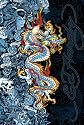 Poster Ed Hardy - Blue Dragon - Gr&ouml;&szlig;e 61 x 91,5 cm - Maxiposter