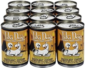 TIKI Dog Canned Food for Dogs, Lahaina Chicken and Crab Recipe (Pack of 12 14-Ounce Cans)