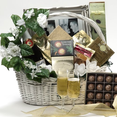Art of Appreciation Gift Baskets Best Wishes To You Wedding Gourmet Food Gift Basket, Large